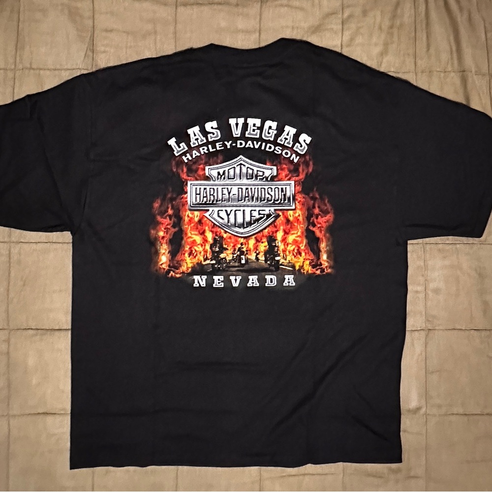 Harley-Davidson Las Vegas, Nevada Flame Graphic Tee – XL – NWT - Picture 3 of 3